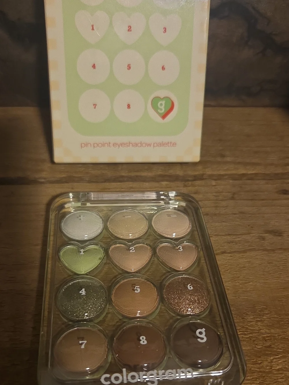 ColorGream Buttercup & Brown Korean Eyeshadow Palette NIB